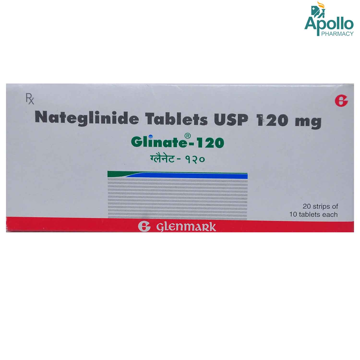 Glinate 120 Tablet 10's, Pack of 10 TABLETS Glinate 120 Tablet 10's, Pack of 10 TABLETS