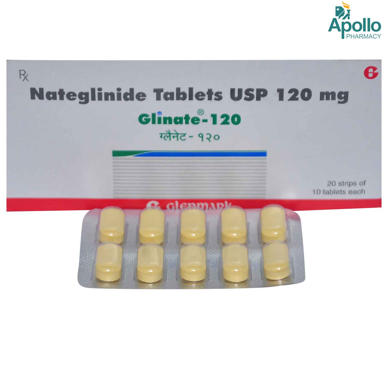 Glinate 120 Tablet 10's, Pack of 10 TABLETS Glinate 120 Tablet 10's, Pack of 10 TABLETS