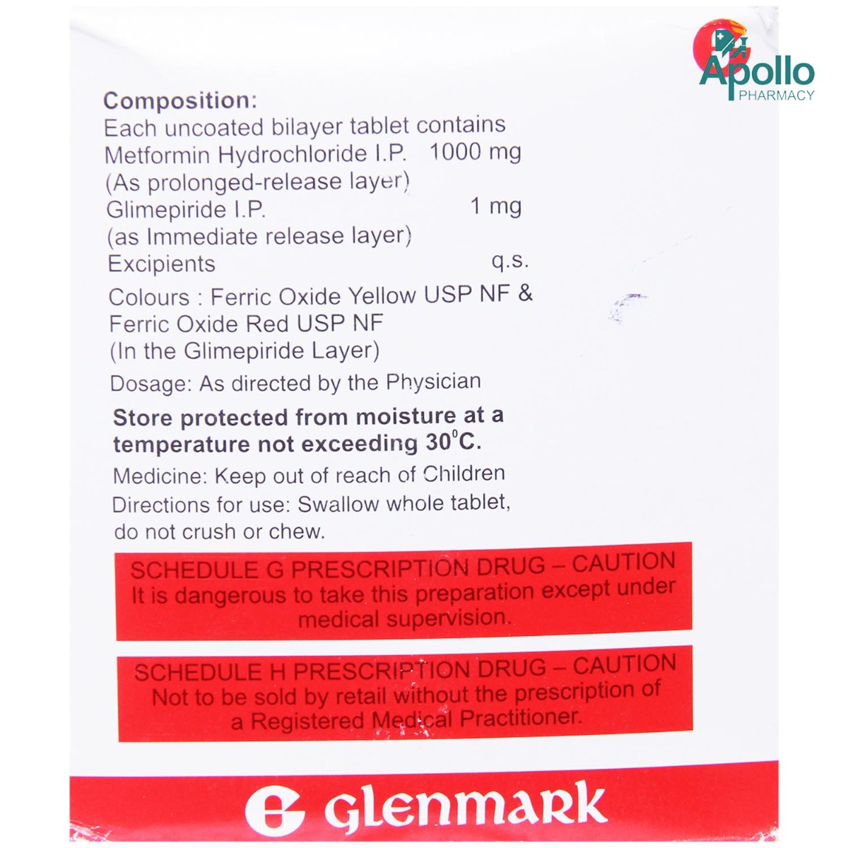 Glimulin MF Forte Tablet 15's, Pack of 15 TABLETS Glimulin MF Forte Tablet 15's, Pack of 15 TABLETS