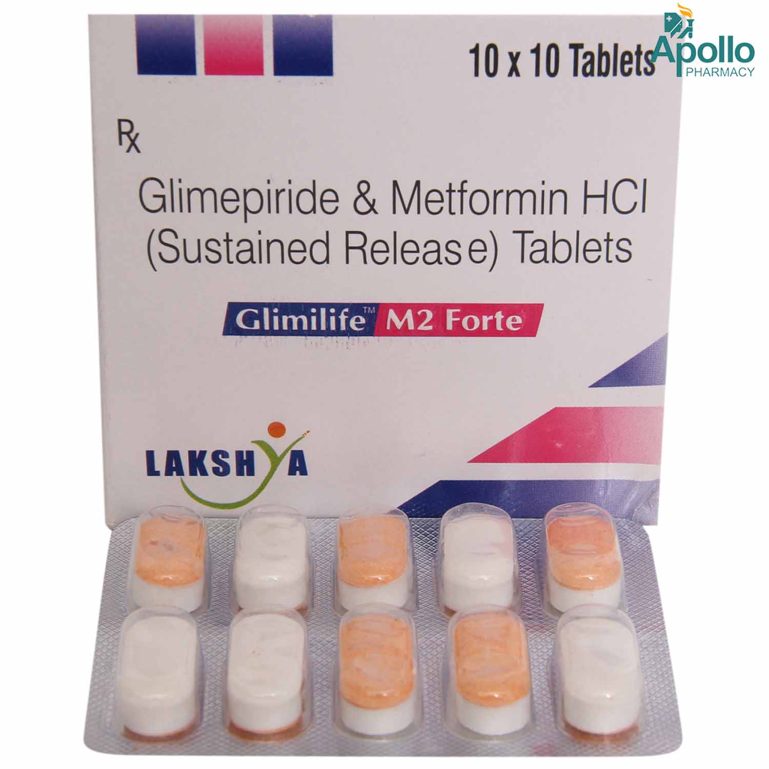GLIMILIFE M 2MG FORTE TABLET, Pack of 10 TABLETS GLIMILIFE M 2MG FORTE TABLET, Pack of 10 TABLETS