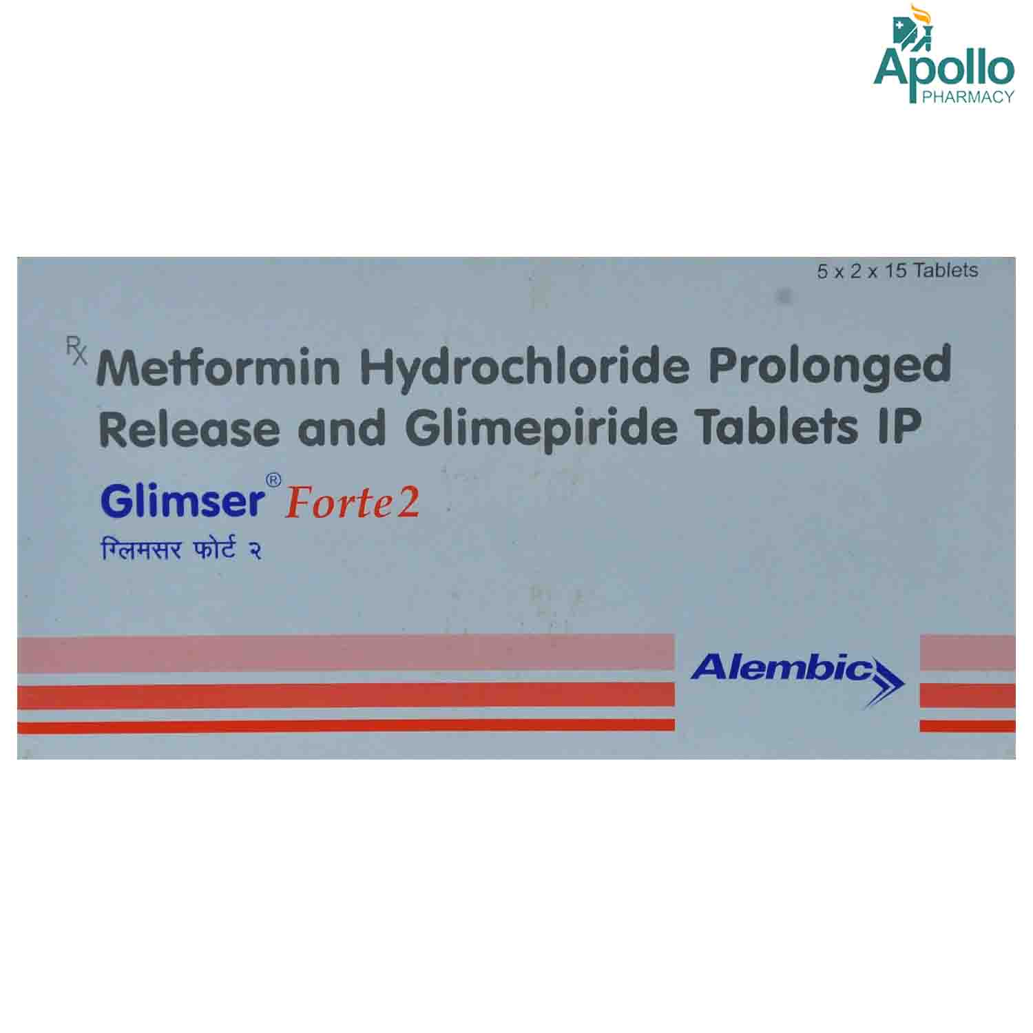 Glimser Forte 2 Tablet 15's, Pack of 15 TABLETS Glimser Forte 2 Tablet 15's, Pack of 15 TABLETS