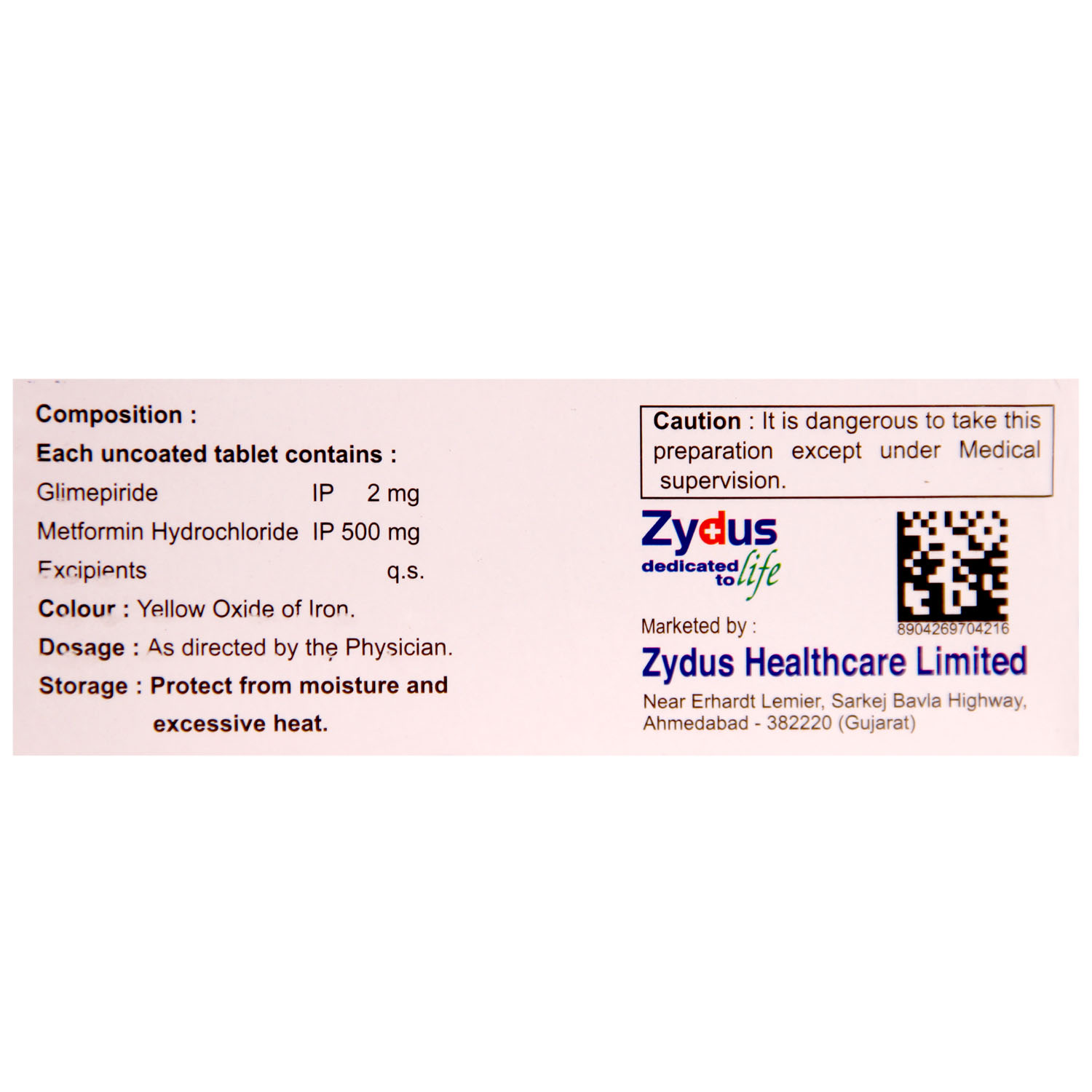 Glimp-M 2 Tablet 10's, Pack of 10 TABLETS Glimp-M 2 Tablet 10's, Pack of 10 TABLETS