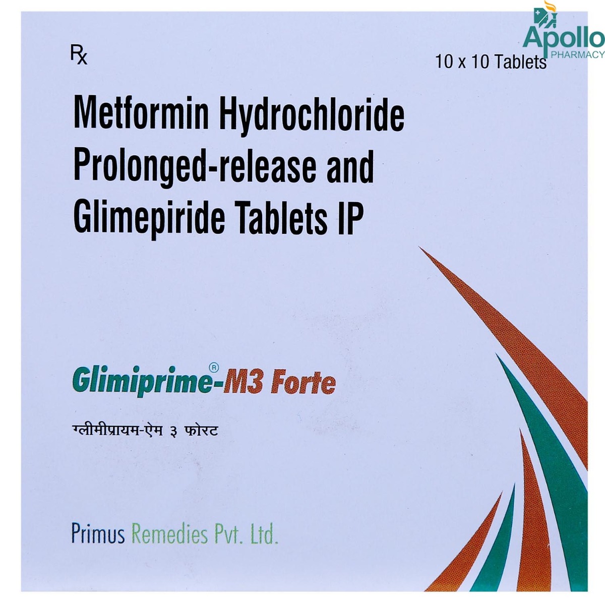 Glimiprime M 3 Forte Tablet 10's, Pack of 10 TABLETS Glimiprime M 3 Forte Tablet 10's, Pack of 10 TABLETS