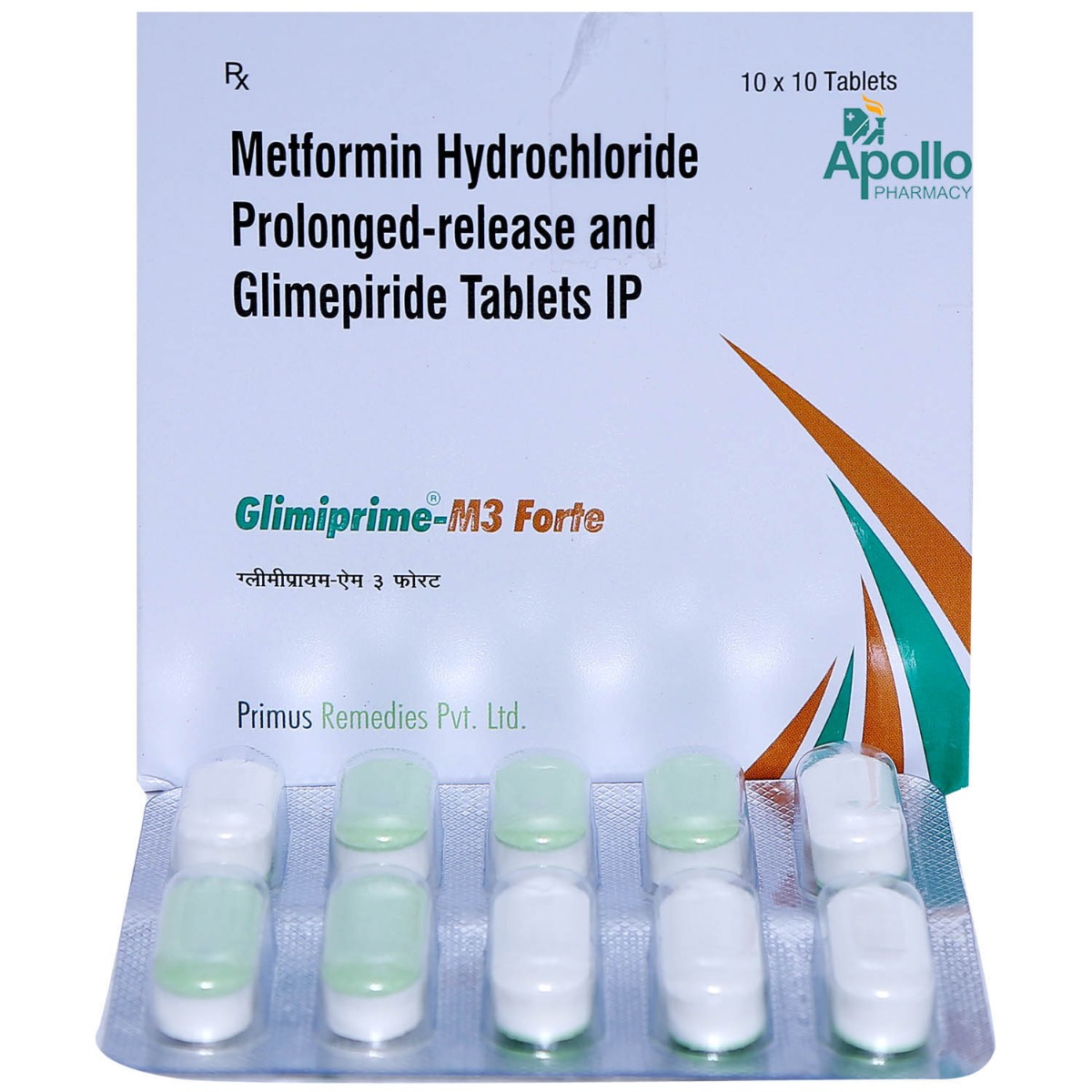 Glimiprime M 3 Forte Tablet 10's, Pack of 10 TABLETS Glimiprime M 3 Forte Tablet 10's, Pack of 10 TABLETS