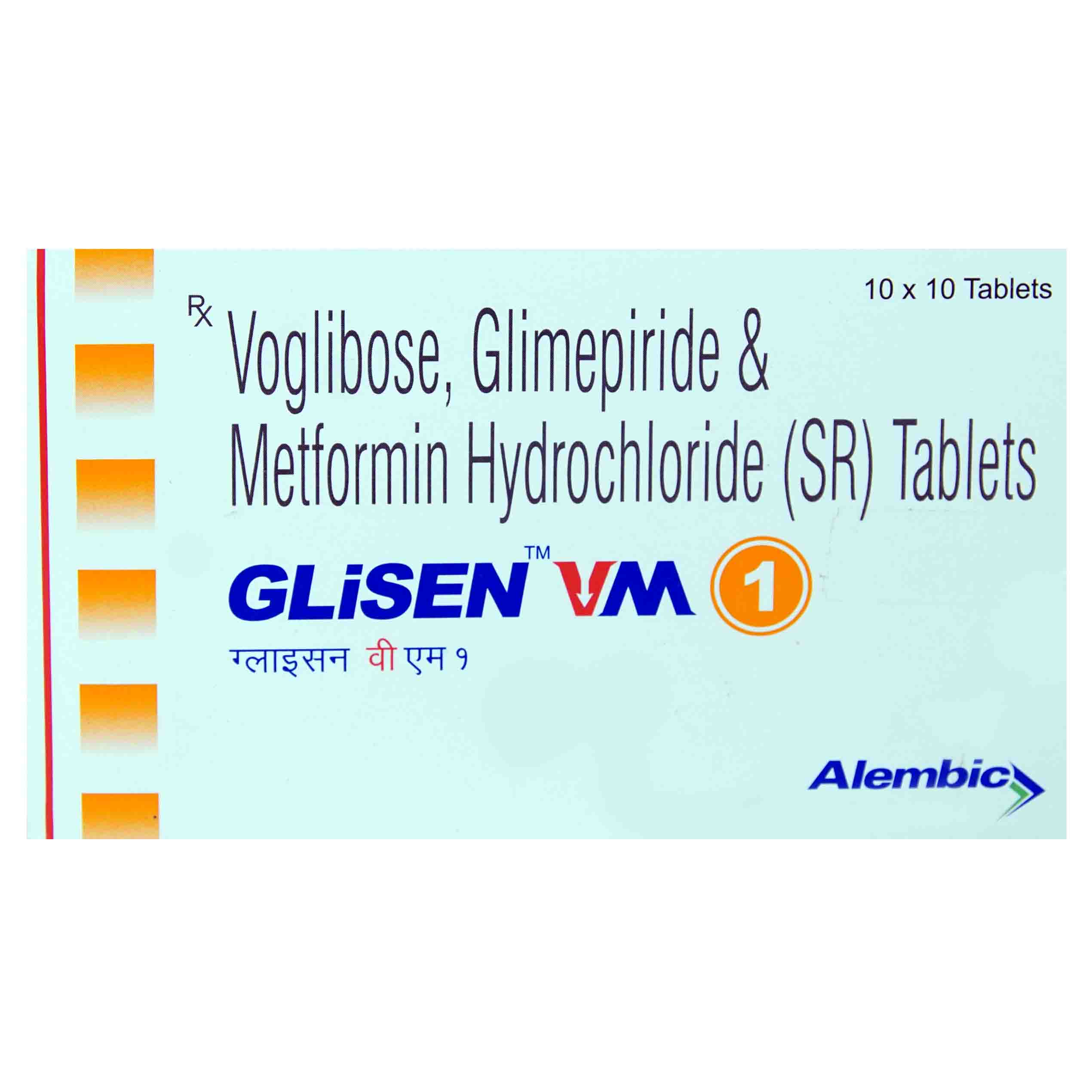 Glisen VM 1 Tablet 10's, Pack of 10 TabletS Glisen VM 1 Tablet 10's, Pack of 10 TabletS