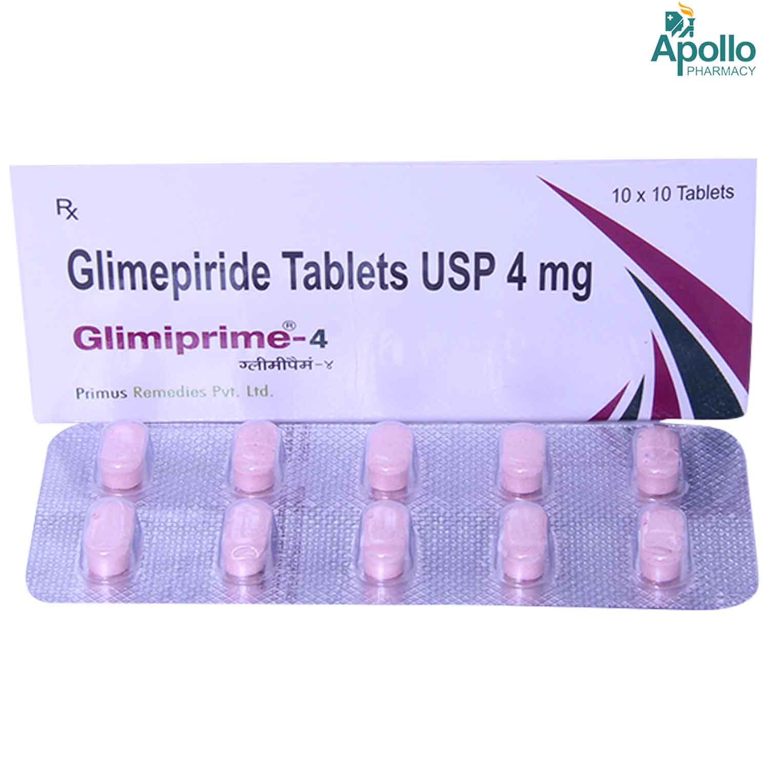 GLIMIPRIME 4MG TABLET 10'S , Pack of 10 TabletS GLIMIPRIME 4MG TABLET 10'S , Pack of 10 TabletS