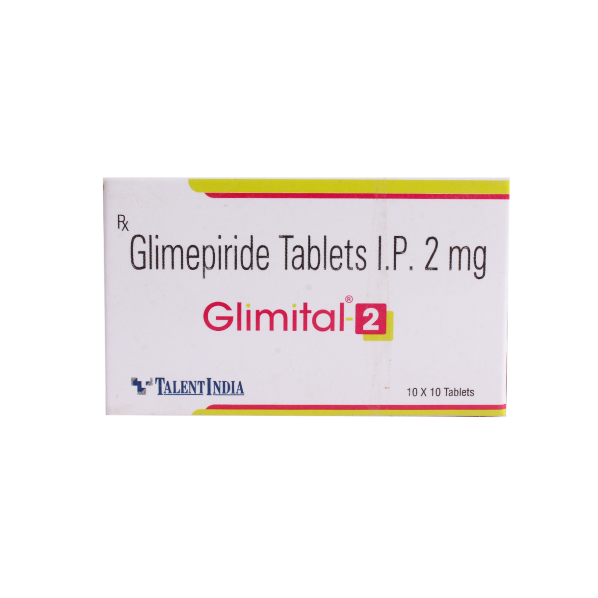 Glimital 2 Tablet 10's, Pack of 10 TABLETS Glimital 2 Tablet 10's, Pack of 10 TABLETS