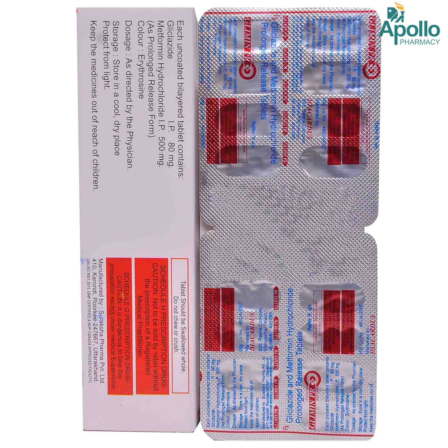 Glimin PR Tablet 10's Glimin PR Tablet 10's