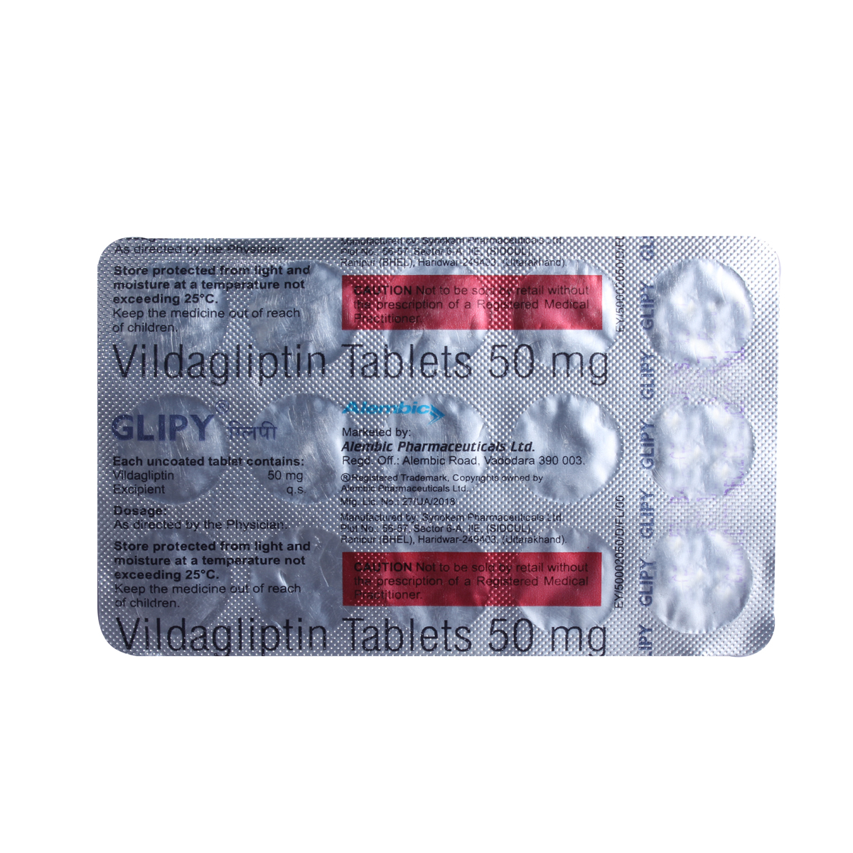 Glipy Tablet 15's, Pack of 15 TABLETS Glipy Tablet 15's, Pack of 15 TABLETS