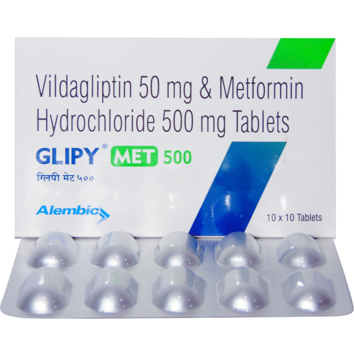 Glipy Met 500 Tablet 10's, Pack of 10 TABLETS Glipy Met 500 Tablet 10's, Pack of 10 TABLETS