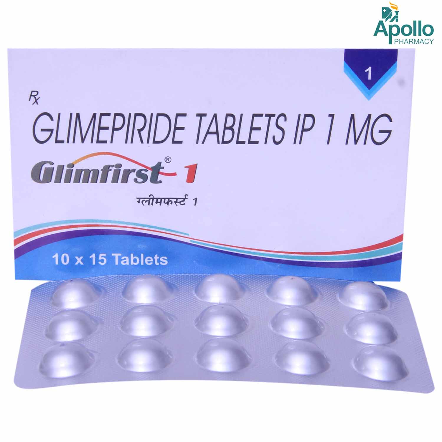 Glimfirst-1 Tablet 15's, Pack of 15 TabletS Glimfirst-1 Tablet 15's, Pack of 15 TabletS