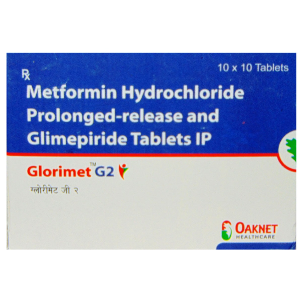 Glorimet G2 Tablet 10's, Pack of 10 TabletS Glorimet G2 Tablet 10's, Pack of 10 TabletS