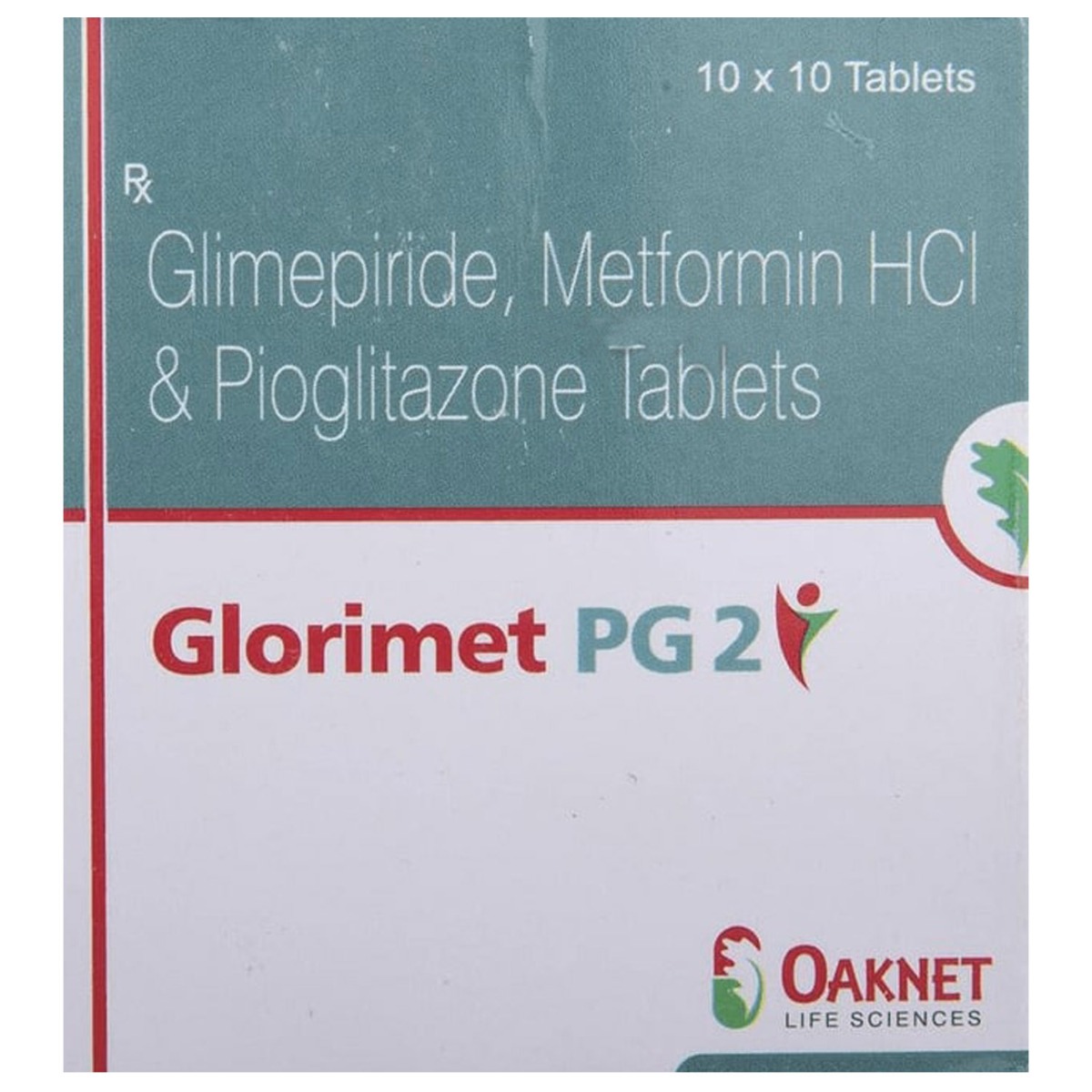 Glorimet PG 2 Tablet 10's, Pack of 10 TABLETS Glorimet PG 2 Tablet 10's, Pack of 10 TABLETS