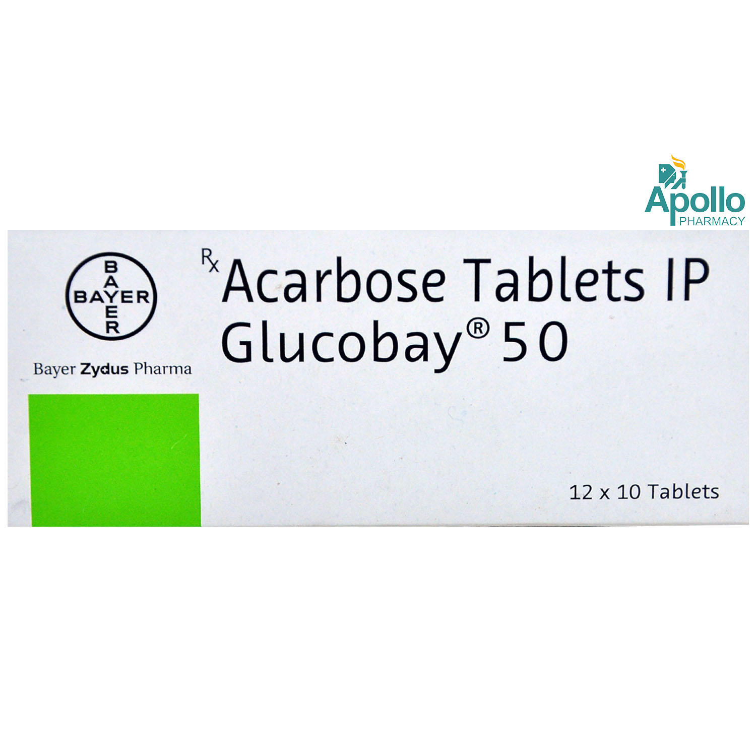 Buy Glucobay 50 Tablet 10's Online