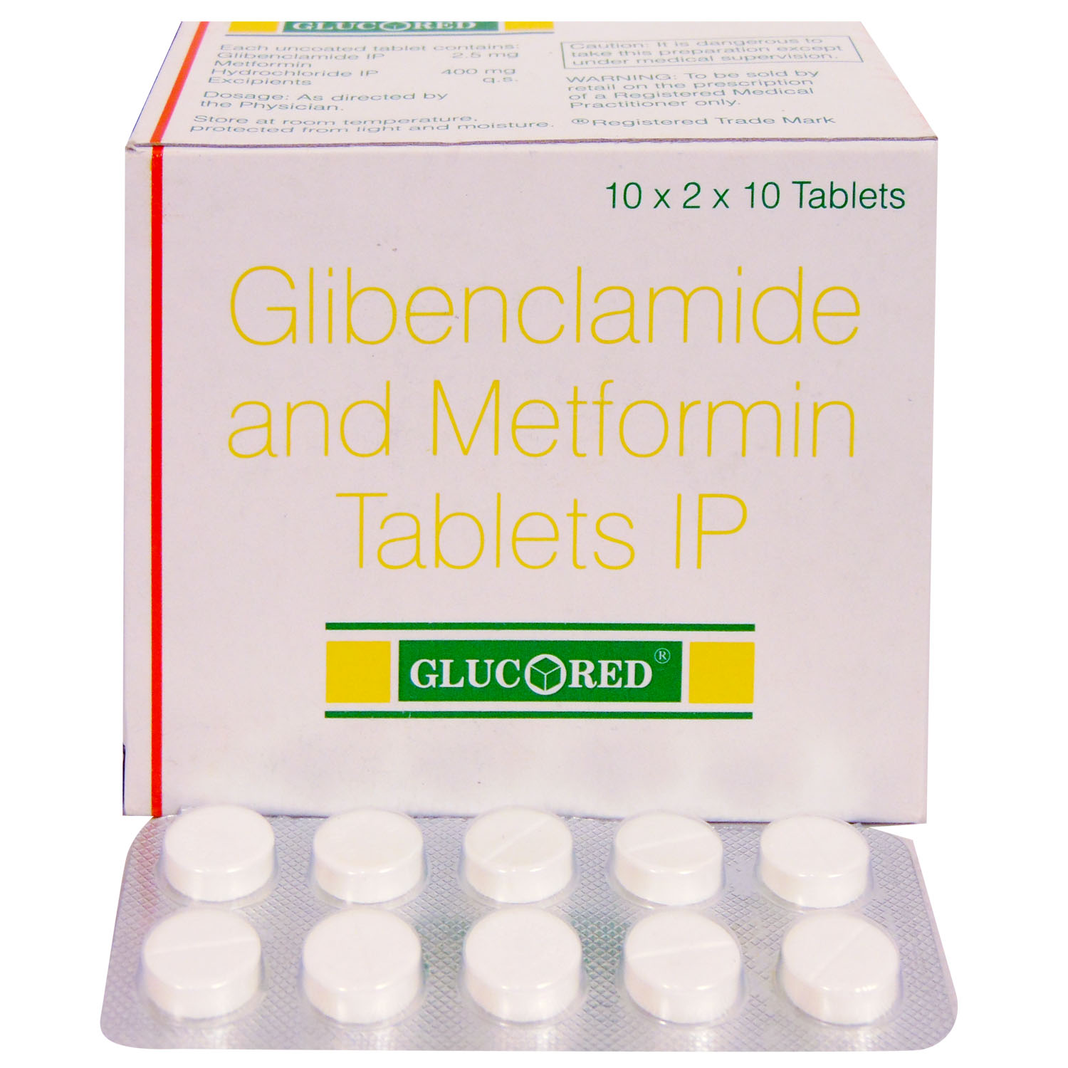 Glucored Tablet 10's, Pack of 10 TABLETS Glucored Tablet 10's, Pack of 10 TABLETS