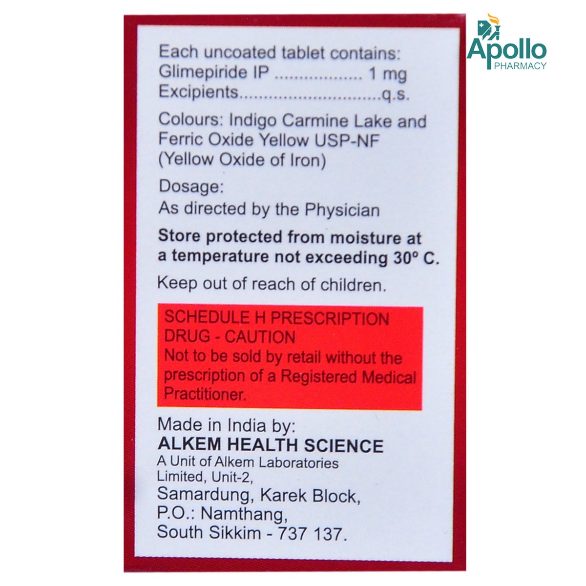 Glucoryl-1 Tablet 10's, Pack of 10 TabletS Glucoryl-1 Tablet 10's, Pack of 10 TabletS