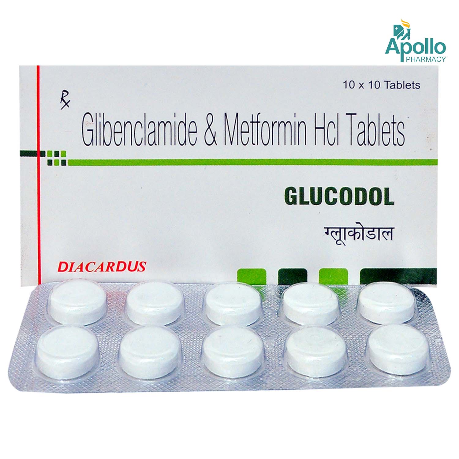 Glucodol Tablet 10's, Pack of 10 TABLETS Glucodol Tablet 10's, Pack of 10 TABLETS