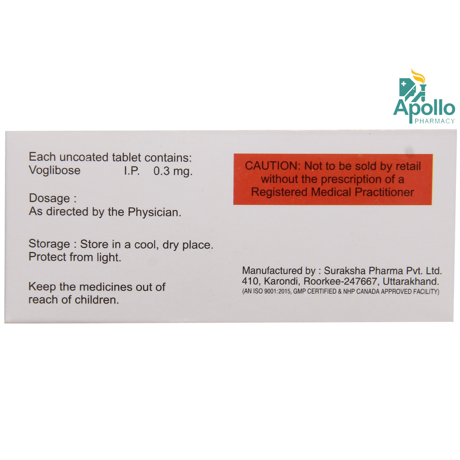 GLUCOBIT 0.3MG TABLET 10'S , Pack of 10 TabletS GLUCOBIT 0.3MG TABLET 10'S , Pack of 10 TabletS