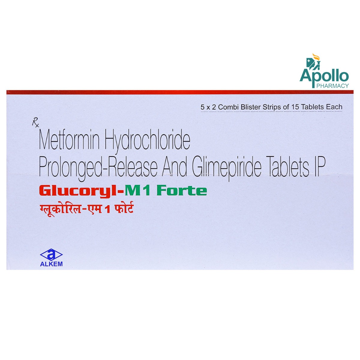 Glucoryl-M 1 Forte Tablet 15's, Pack of 15 TabletS Glucoryl-M 1 Forte Tablet 15's, Pack of 15 TabletS