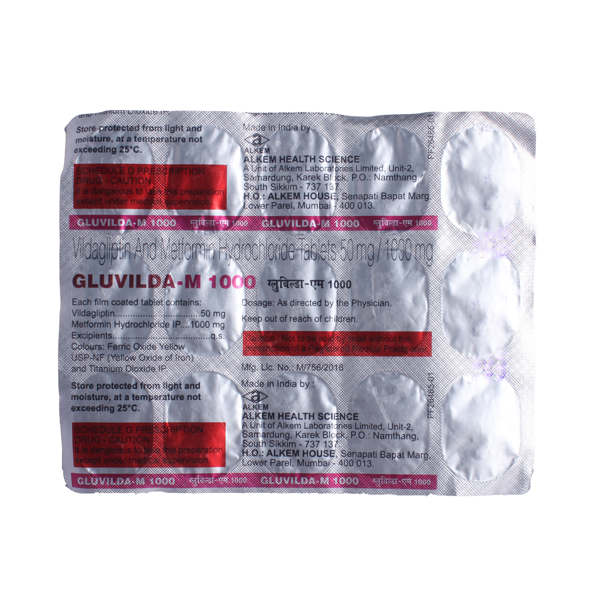 Buy Gluvilda-M 1000 Tablet 15's Online