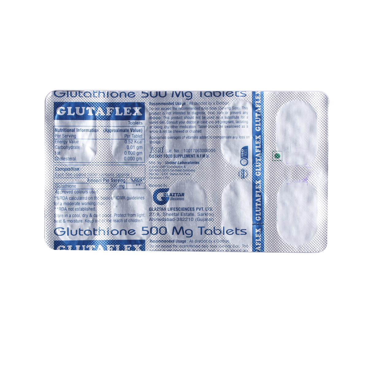 Glutaflex Tablet 10's, Pack of 10 TABLETS Glutaflex Tablet 10's, Pack of 10 TABLETS