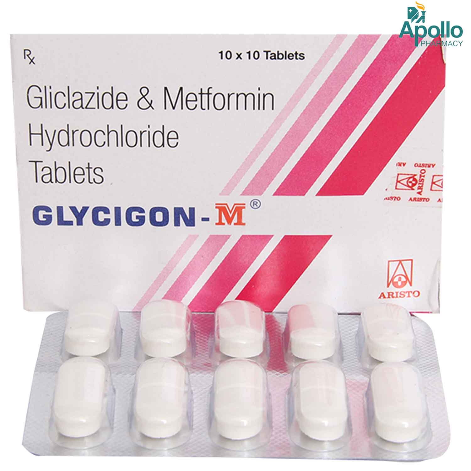 Glycigon M Tablet 10's, Pack of 10 TABLETS Glycigon M Tablet 10's, Pack of 10 TABLETS
