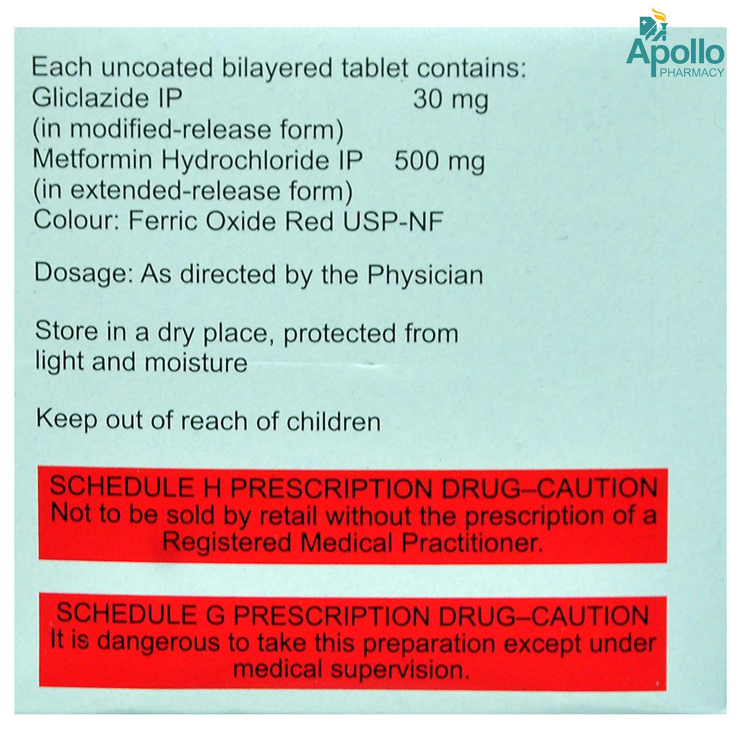 Glycinorm M OD 30 Tablet 10's, Pack of 10 TABLETS Glycinorm M OD 30 Tablet 10's, Pack of 10 TABLETS