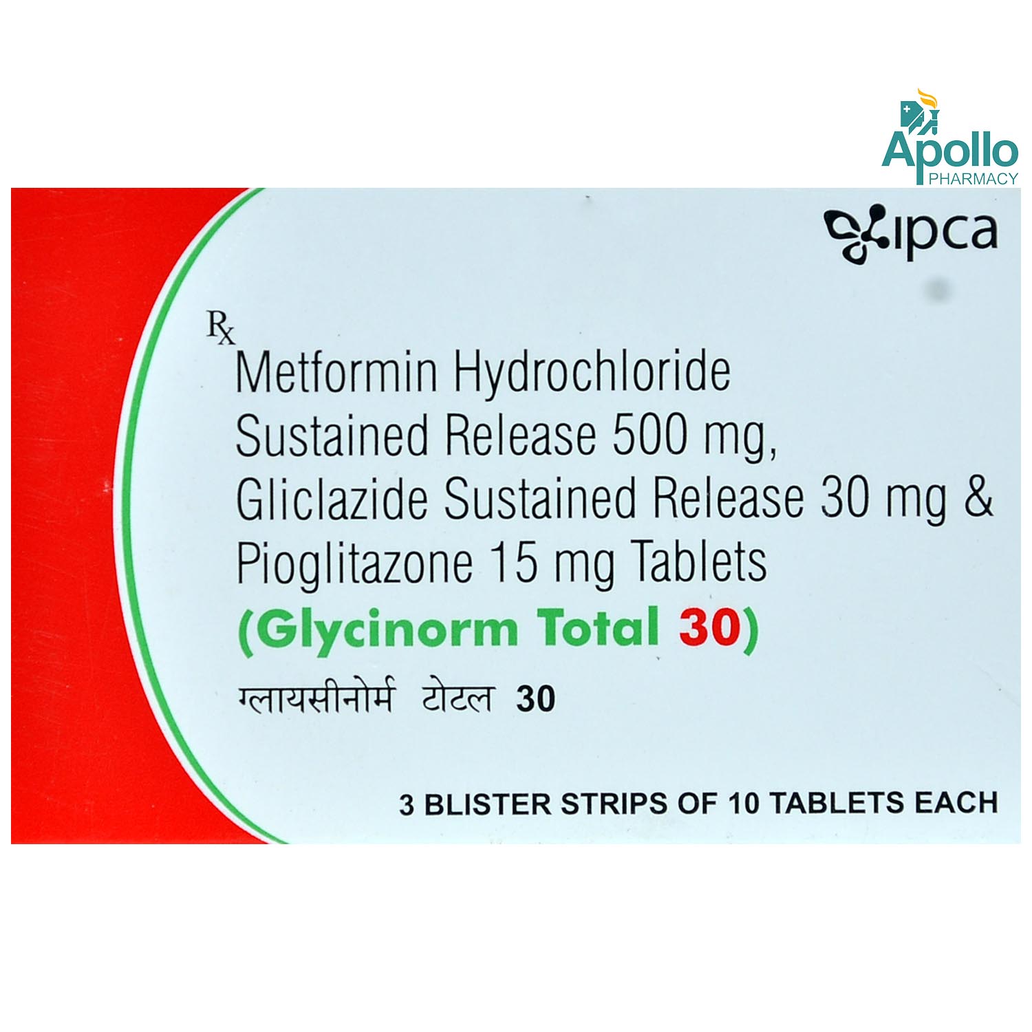Glycinorm Total 30 Tablet 10's, Pack of 10 TABLETS Glycinorm Total 30 Tablet 10's, Pack of 10 TABLETS