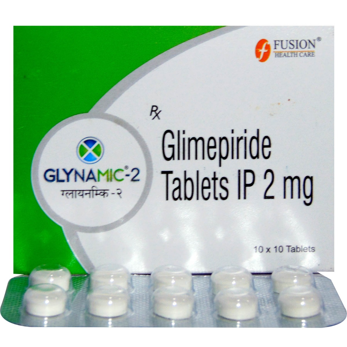 Glynamic 2 mg Tablet 10's, Pack of 10 TabletS Glynamic 2 mg Tablet 10's, Pack of 10 TabletS