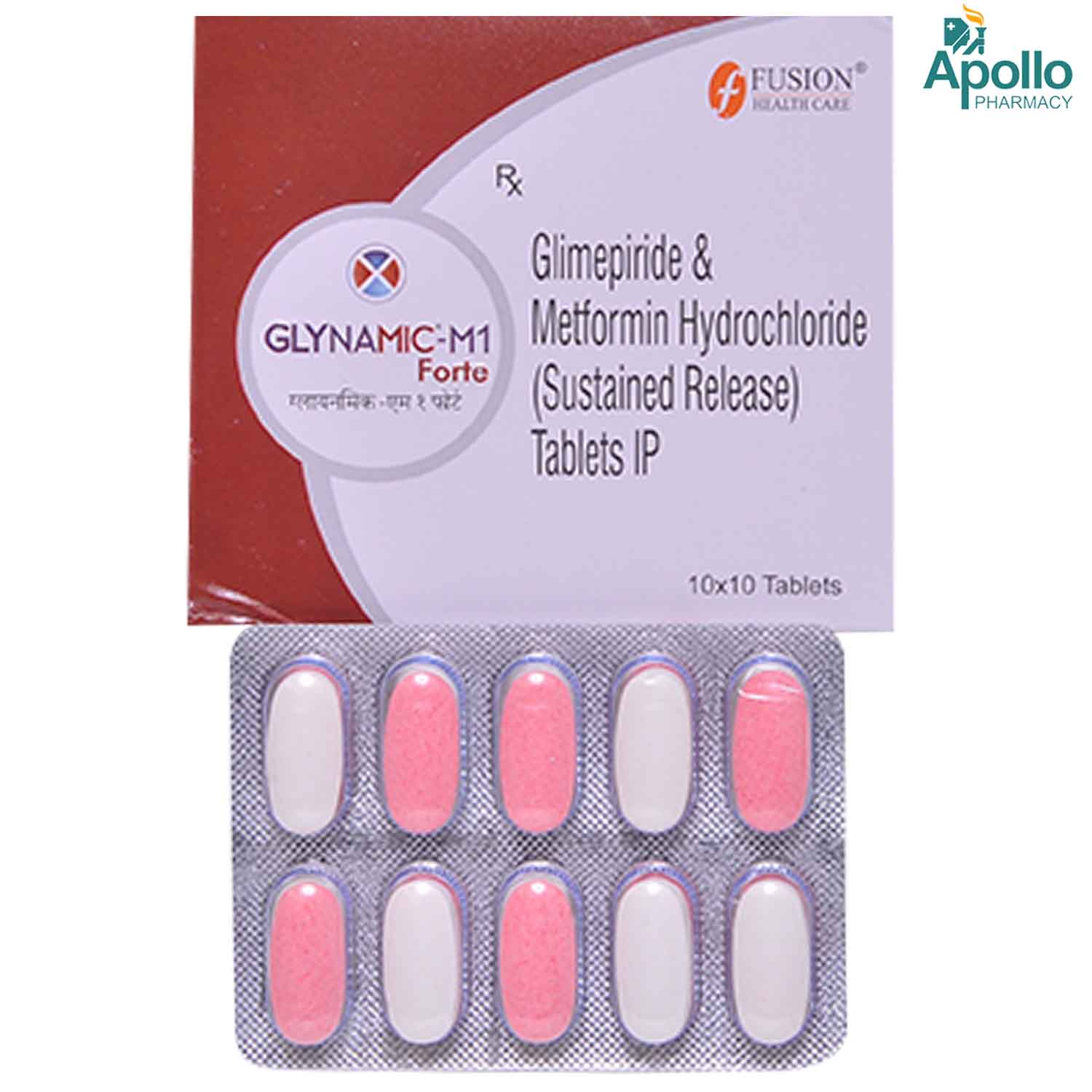 GLYNAMIC M1 FORTE TABLET 10'S , Pack of 10 TABLETS GLYNAMIC M1 FORTE TABLET 10'S , Pack of 10 TABLETS