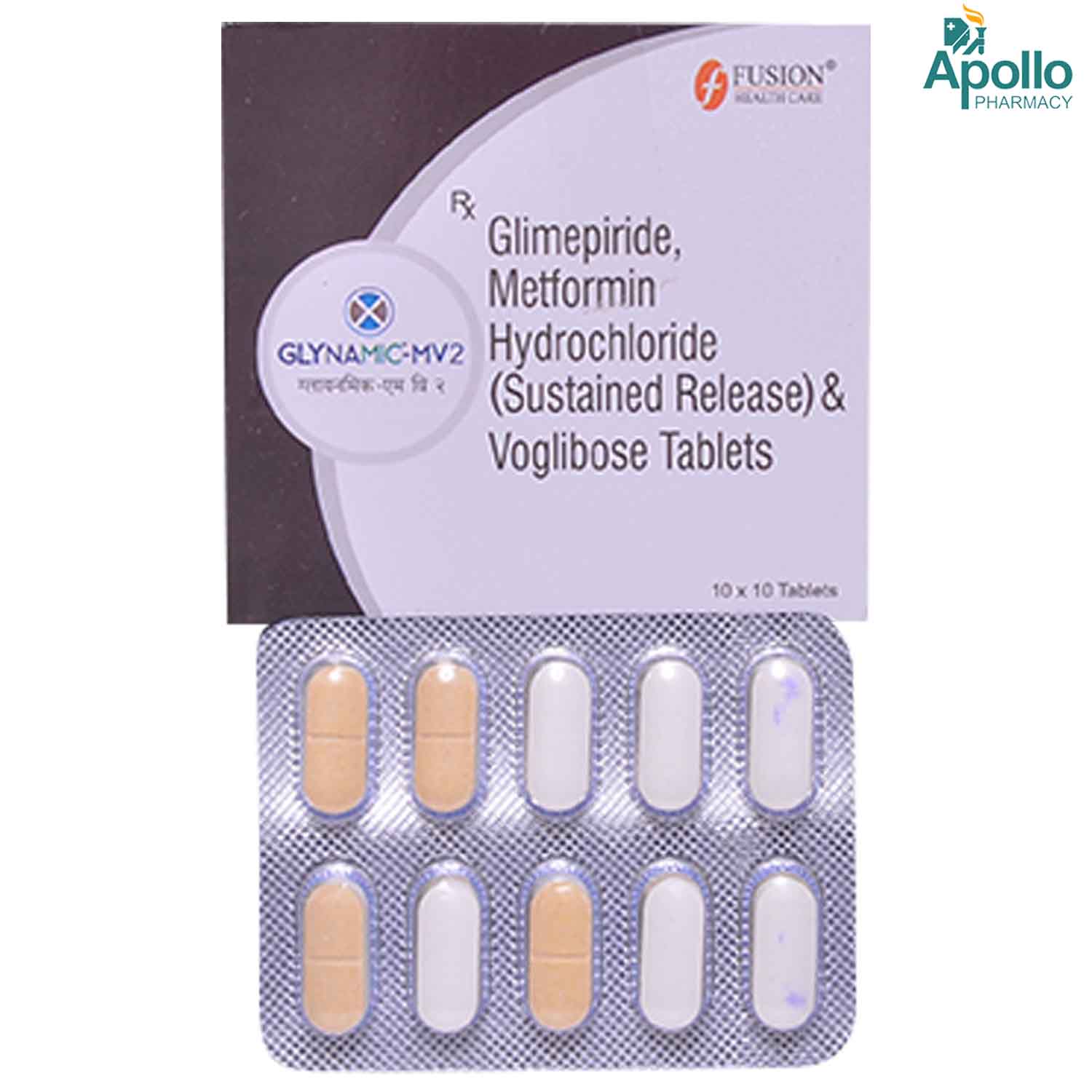 Glynamic-MV2 Tablet 10's, Pack of 10 TABLETS Glynamic-MV2 Tablet 10's, Pack of 10 TABLETS