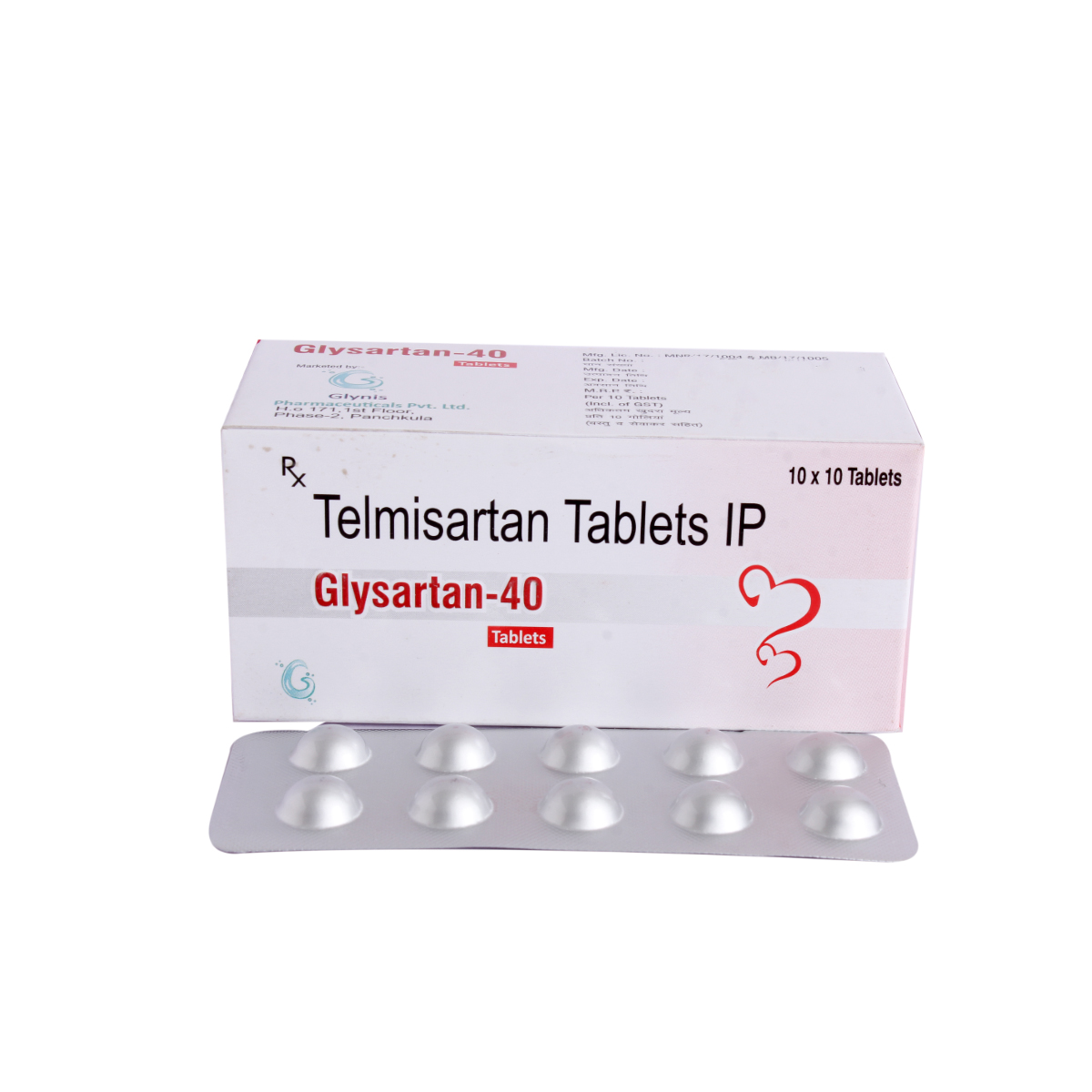 Glysartan 40 Tablet 10's, Pack of 10 TABLETS Glysartan 40 Tablet 10's, Pack of 10 TABLETS