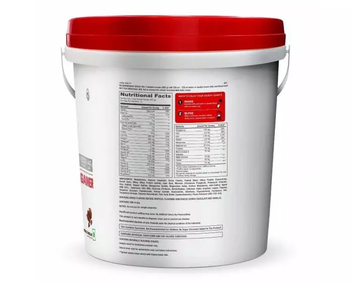 GNC PRO Performance Weight Gainer Double Chocolate Flavour Powder, 5 kg