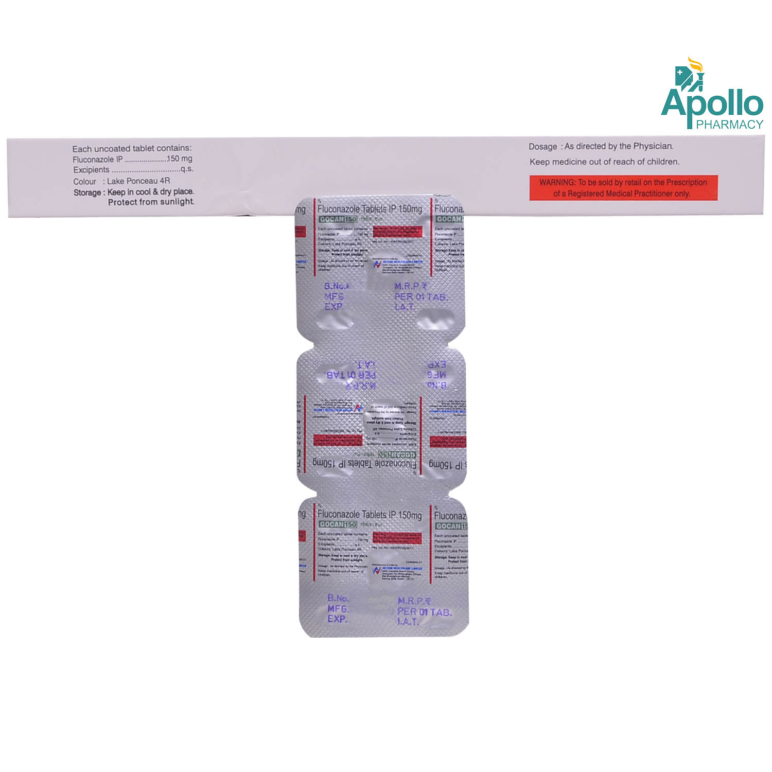 Gocan 150 mg Tablet 1's, Pack of 1 TABLET Gocan 150 mg Tablet 1's, Pack of 1 TABLET