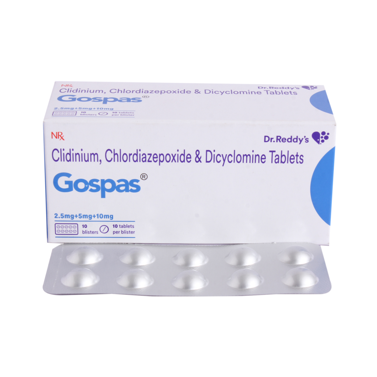 Buy Gospas 2.5/5/10 mg Tablet 10's Online