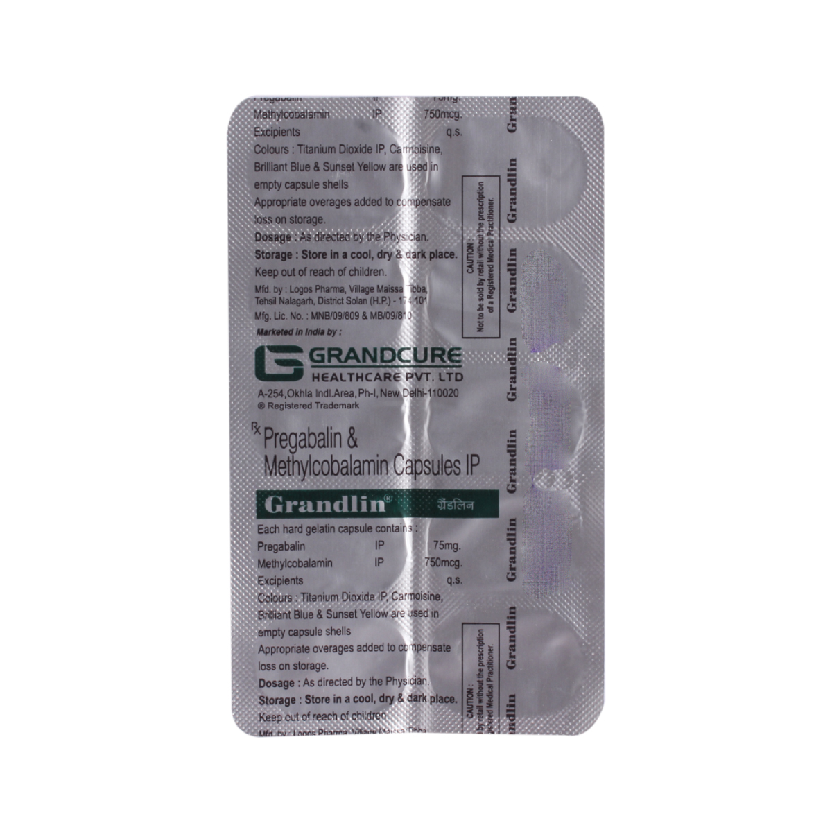 Grandlin Capsule 10's, Pack of 10 Grandlin Capsule 10's, Pack of 10