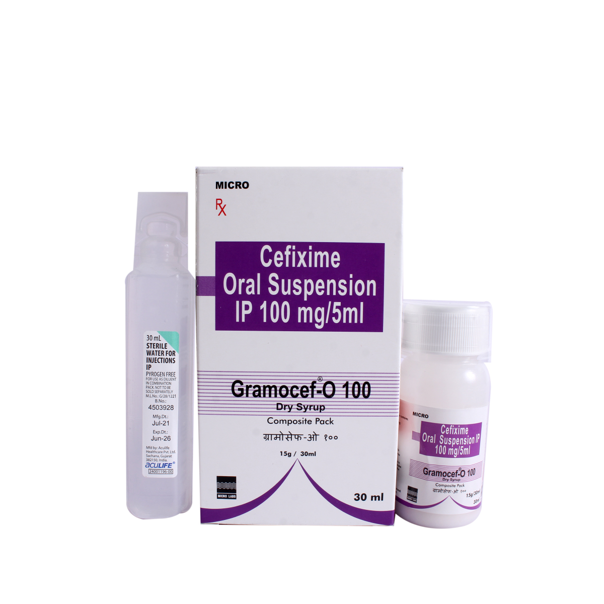 Gramocef-O 100 mg/5 ml Suspension 30 ml, Pack of 1 Liquid Gramocef-O 100 mg/5 ml Suspension 30 ml, Pack of 1 Liquid
