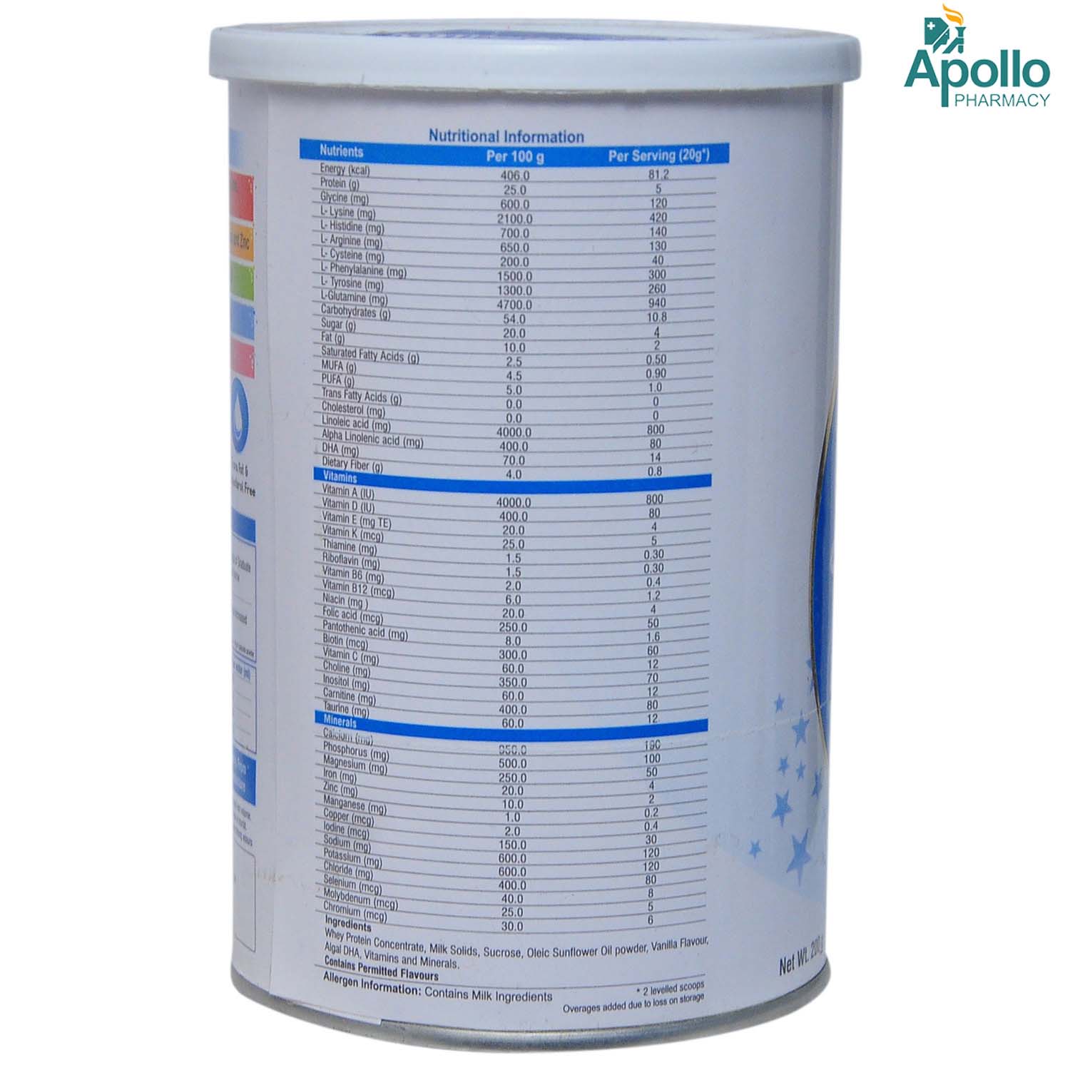 Graduate Vanilla Flavour Powder 200 gm, Pack of 1 Graduate Vanilla Flavour Powder 200 gm, Pack of 1