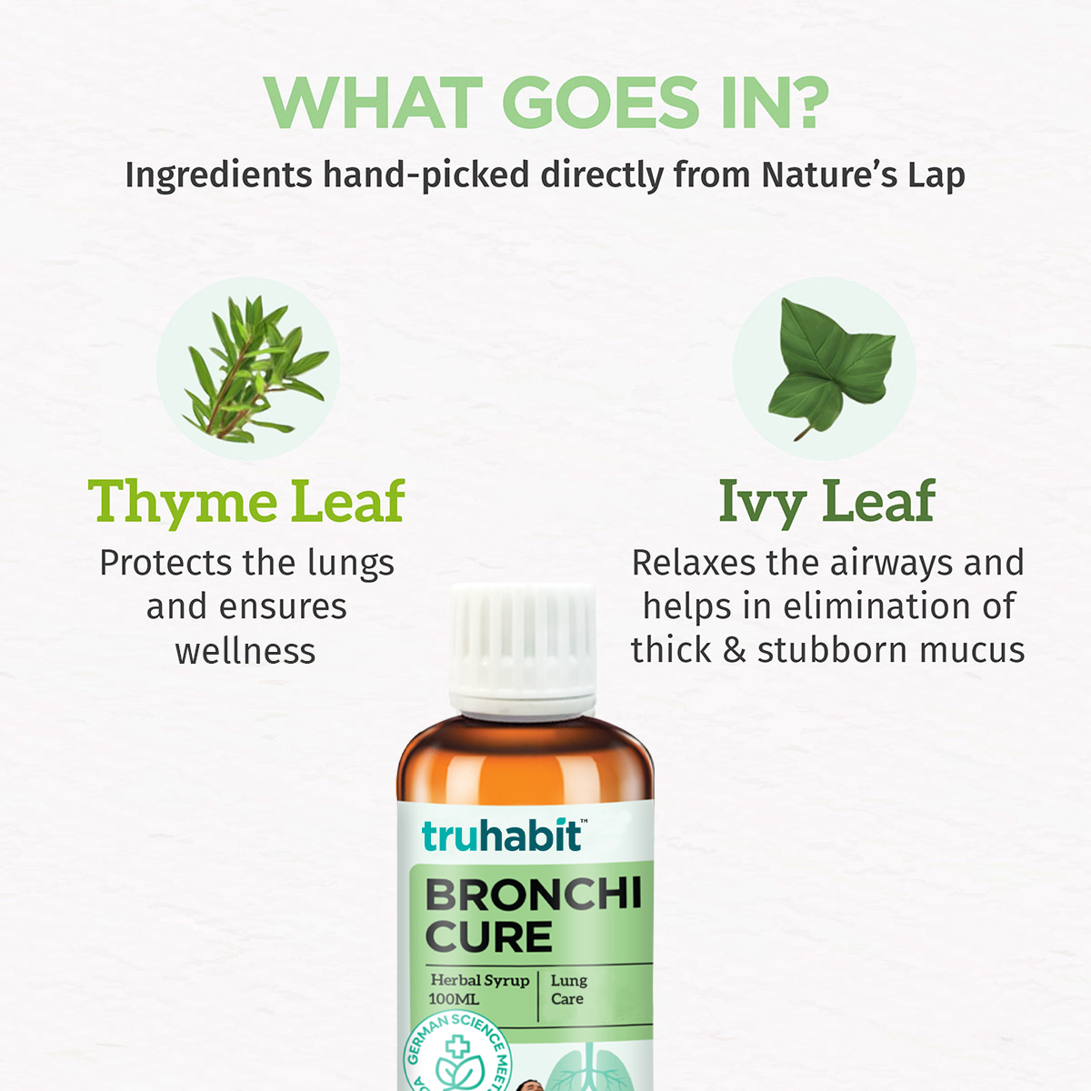 TruHabit Bronchicure Lung Detox Herbal Syrup, 100 ml, Pack of 1 TruHabit Bronchicure Lung Detox Herbal Syrup, 100 ml, Pack of 1