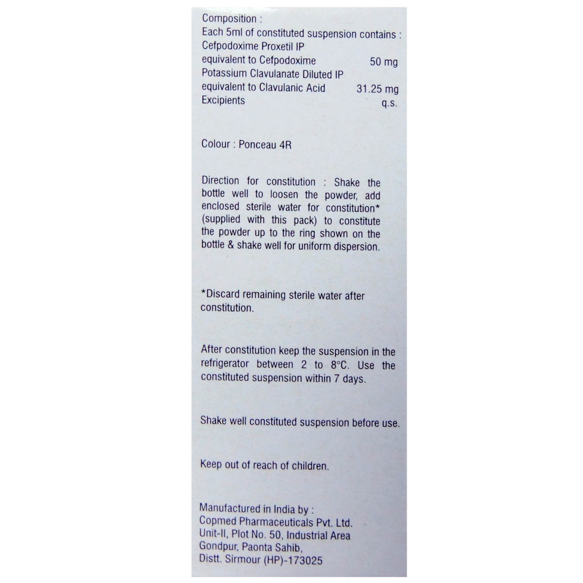 Gudcef CV Dry Syrup 30 ml, Pack of 1 Syrup Gudcef CV Dry Syrup 30 ml, Pack of 1 Syrup