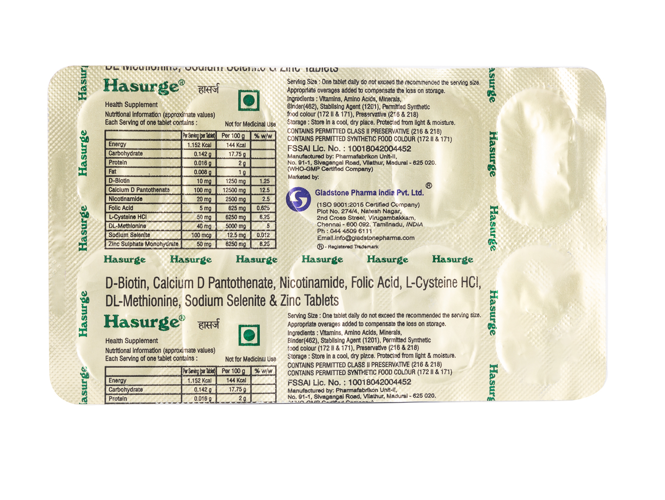 Hasurge Tablet 10's, Pack of 10 Hasurge Tablet 10's, Pack of 10