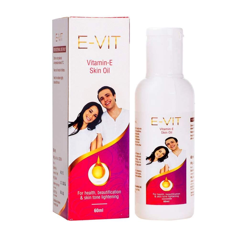 Healthvit EVit VitaminE Skin Oil, 60 ml Price, Uses, Side Effects