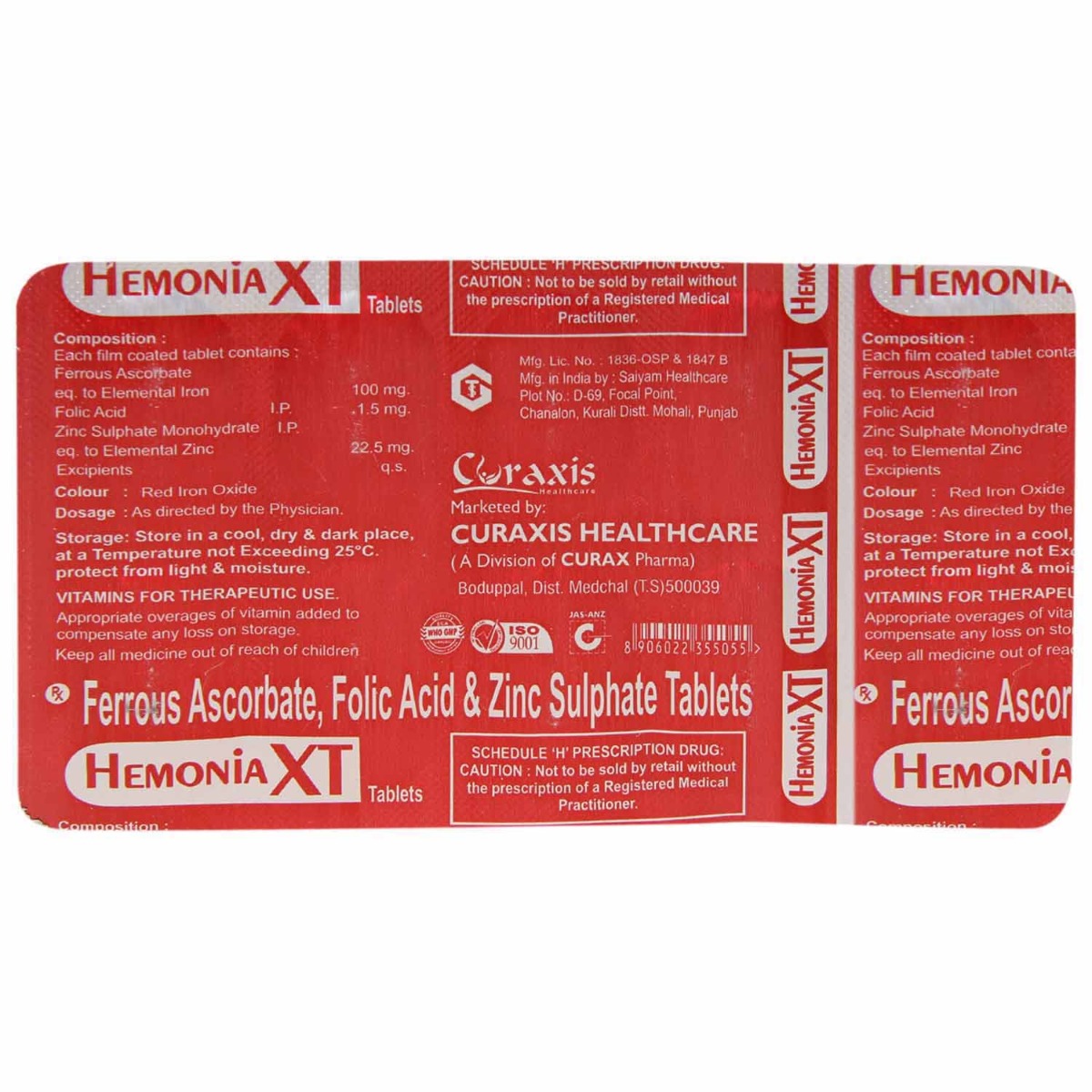 Hemonia XT Tablet 10's, Pack of 10 TABLETS Hemonia XT Tablet 10's, Pack of 10 TABLETS