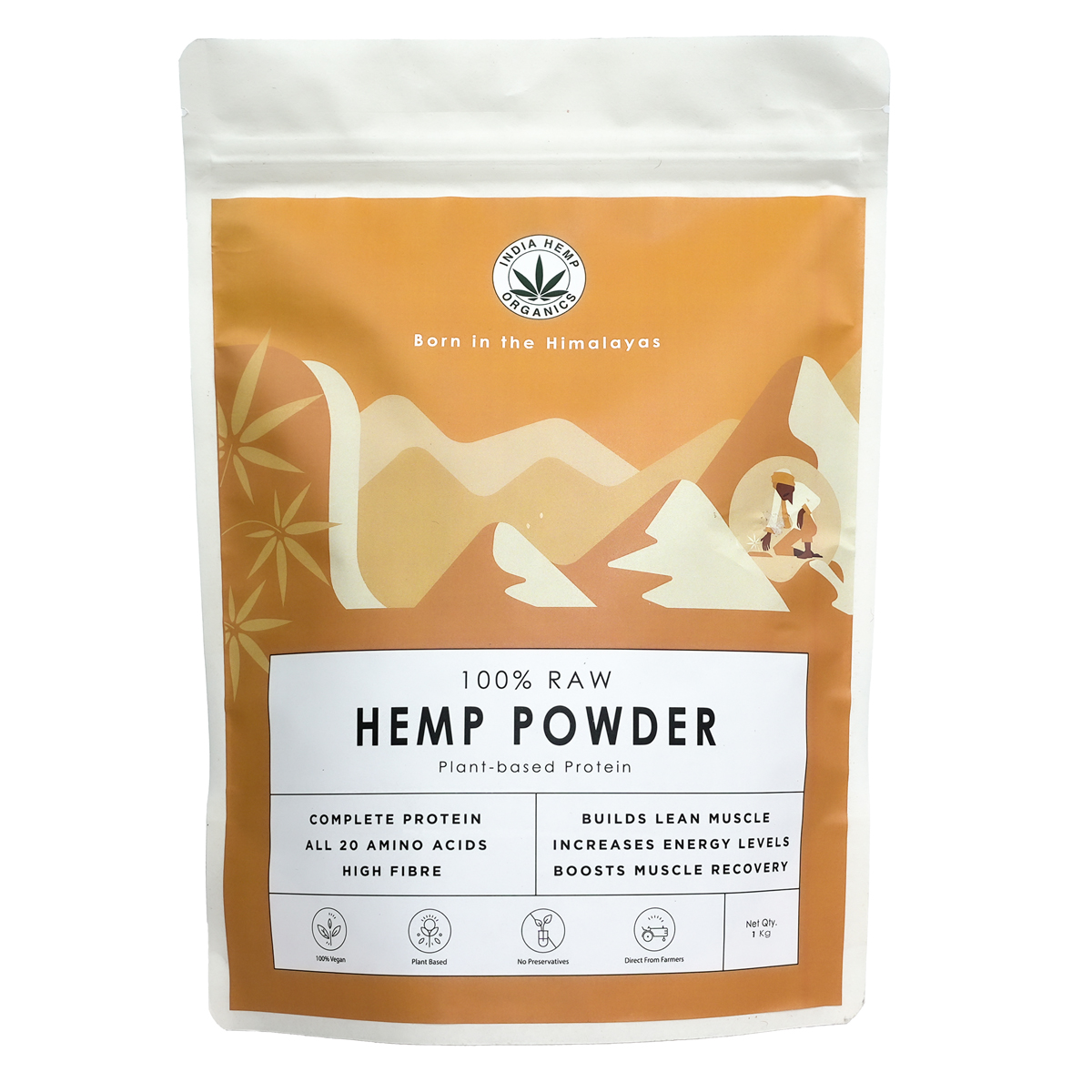 India Hemp Organics 100% Hemp Protein Powder, 1 kg, Pack of 1 India Hemp Organics 100% Hemp Protein Powder, 1 kg, Pack of 1