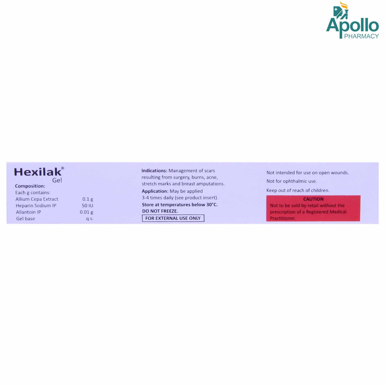 Hexilak Gel 20 gm, Pack of 1 GEL Hexilak Gel 20 gm, Pack of 1 GEL