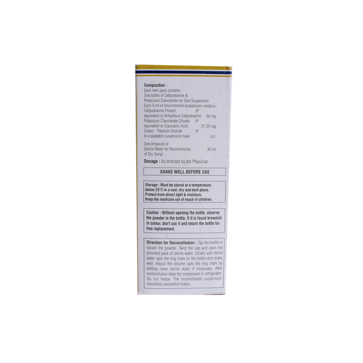 Hhcepo-Cv 2.5gm Paed Suspension 30ml, Pack of 1 LIQUID Hhcepo-Cv 2.5gm Paed Suspension 30ml, Pack of 1 LIQUID