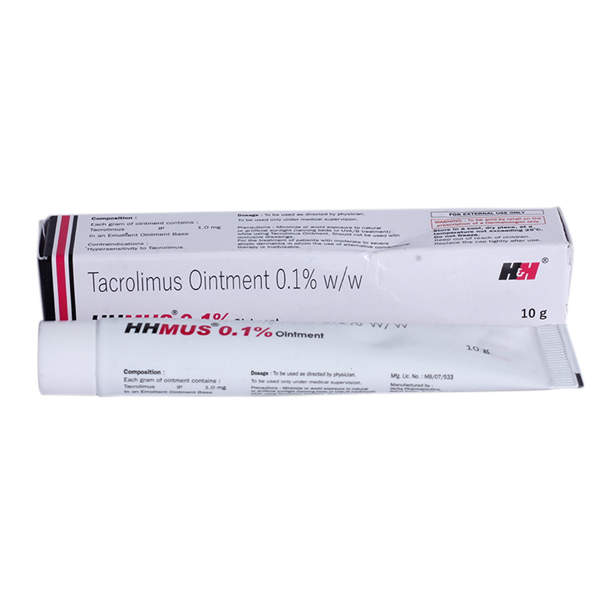 Hhmus 0.1% Ointment 10 gm, Pack of 1 Ointment Hhmus 0.1% Ointment 10 gm, Pack of 1 Ointment