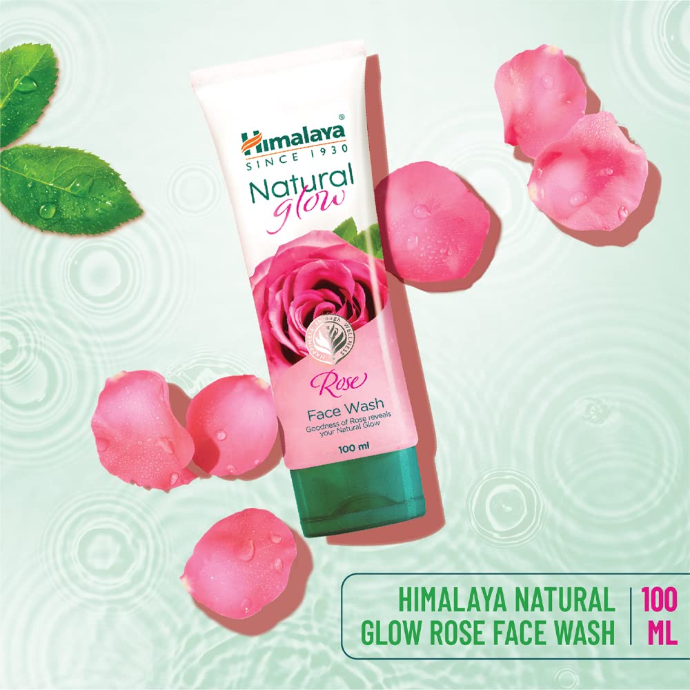 Himalaya Natural Glow Rose Face Wash 50 ml | With Goodness Of Rose | Clears Impuirties & Dullness | Gives Natural Glowing & Healthy Skin, Pack of 1 Himalaya Natural Glow Rose Face Wash 50 ml | With Goodness Of Rose | Clears Impuirties & Dullness | Gives Natural Glowing & Healthy Skin, Pack of 1