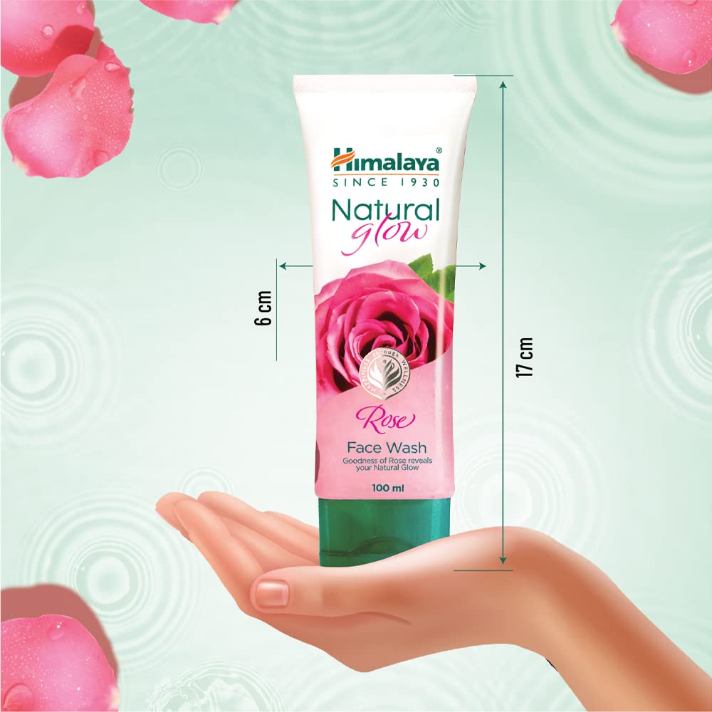 Himalaya Natural Glow Rose Face Wash 50 ml | With Goodness Of Rose | Clears Impuirties & Dullness | Gives Natural Glowing & Healthy Skin, Pack of 1 Himalaya Natural Glow Rose Face Wash 50 ml | With Goodness Of Rose | Clears Impuirties & Dullness | Gives Natural Glowing & Healthy Skin, Pack of 1