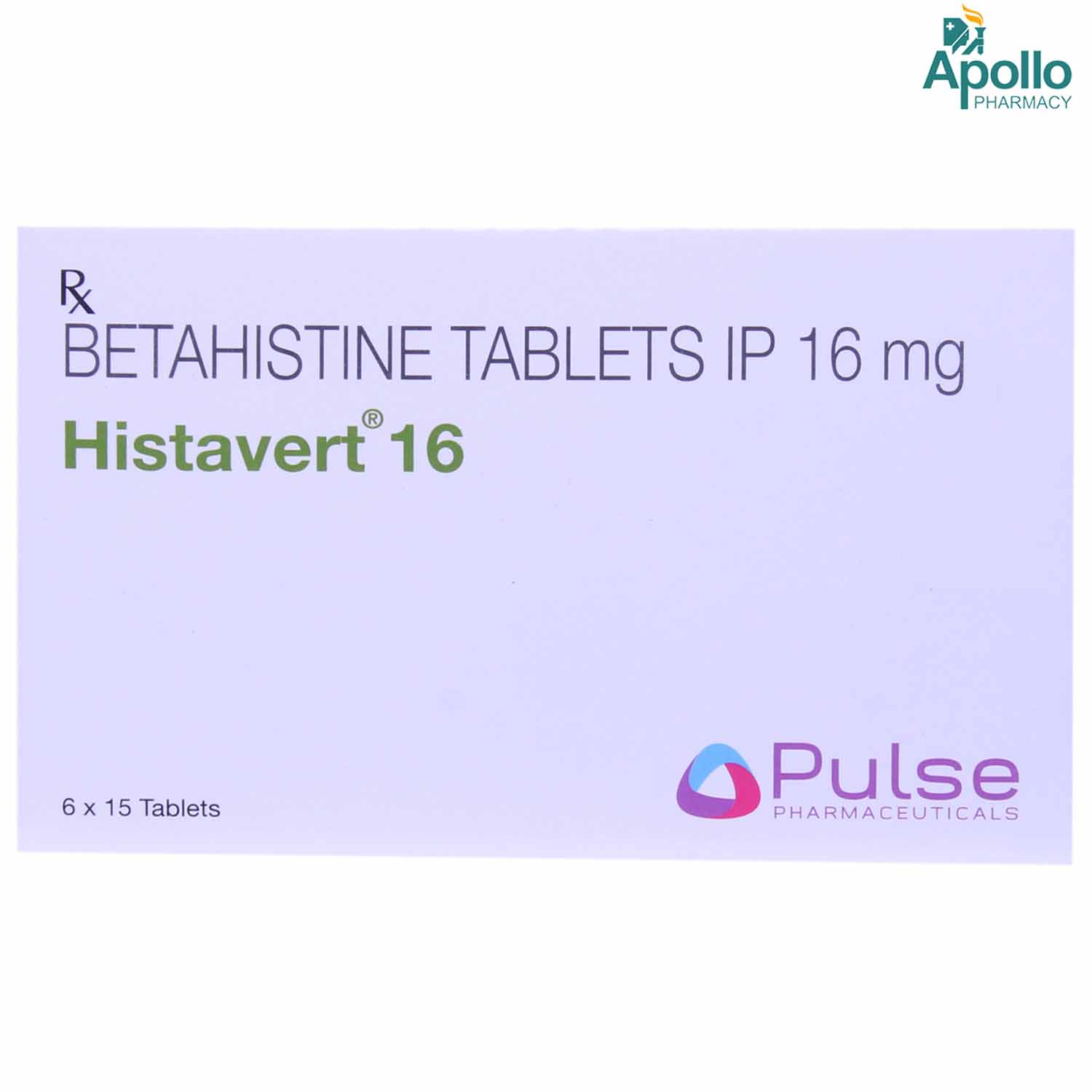 Histavert 16 mg Tablet 15's, Pack of 15 TABLETS Histavert 16 mg Tablet 15's, Pack of 15 TABLETS